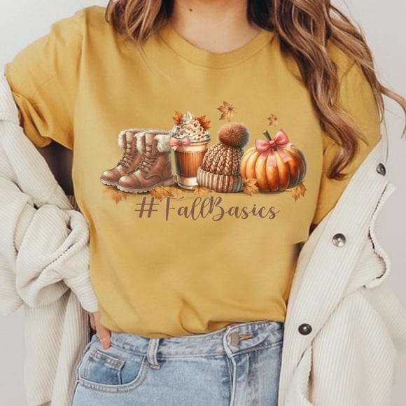NEW Comfort Colors Fall Basics Graphic Tee, Fall Lovers Shirt S-3X - Picture 3 of 3